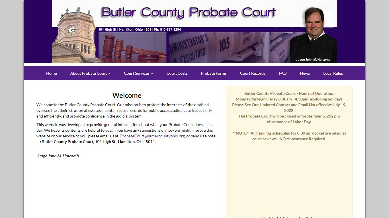 Butler County Probate Court - Home